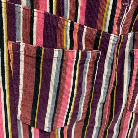 Jolt NWT Boho Stripe 90s Y2K Style Corduroy Mini Skirt, 11 - Picture 12 of 16